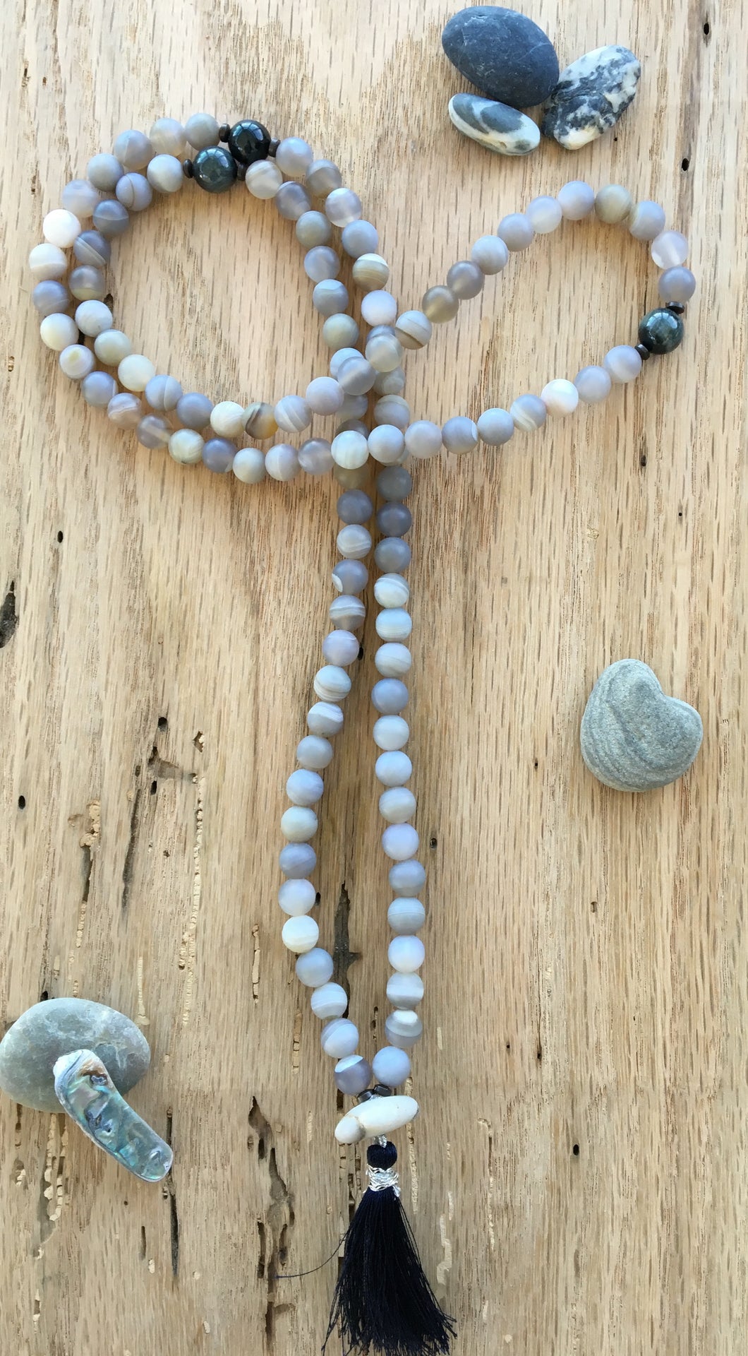 Botswana Agate Mala